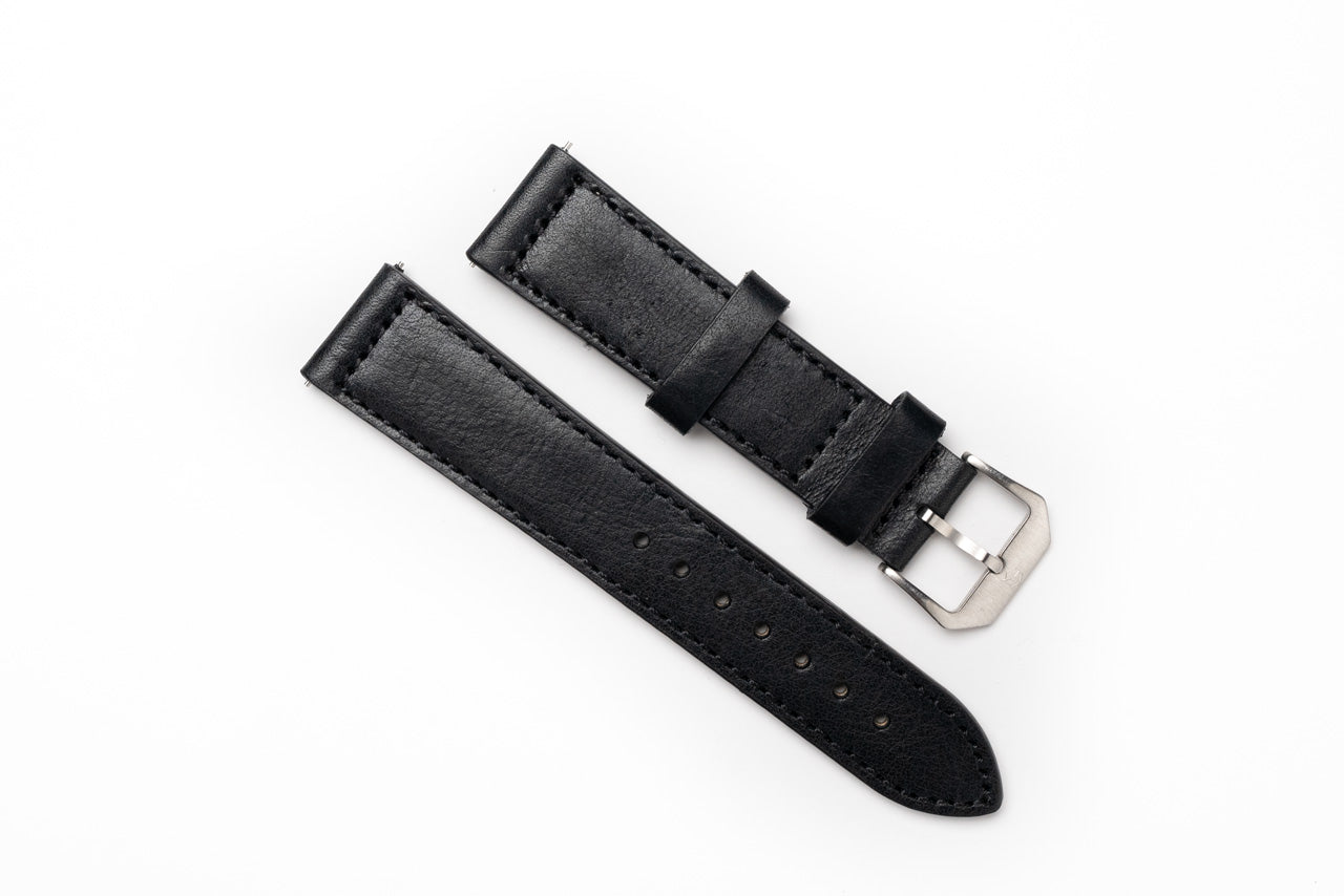 eoniq black leather strap