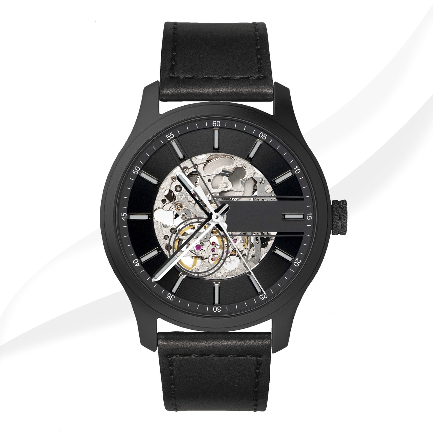 CUSTOM Mechanical Watch | 44mm | EONIQ Navigator 1 - Matte Black