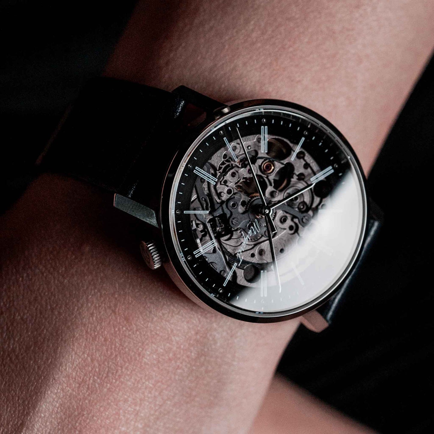 EONIQ custom watch - ALSTER series with sapphire dial - wrist shot