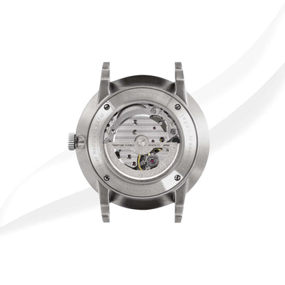 EONIQ custom skeleton watch - silver miyota