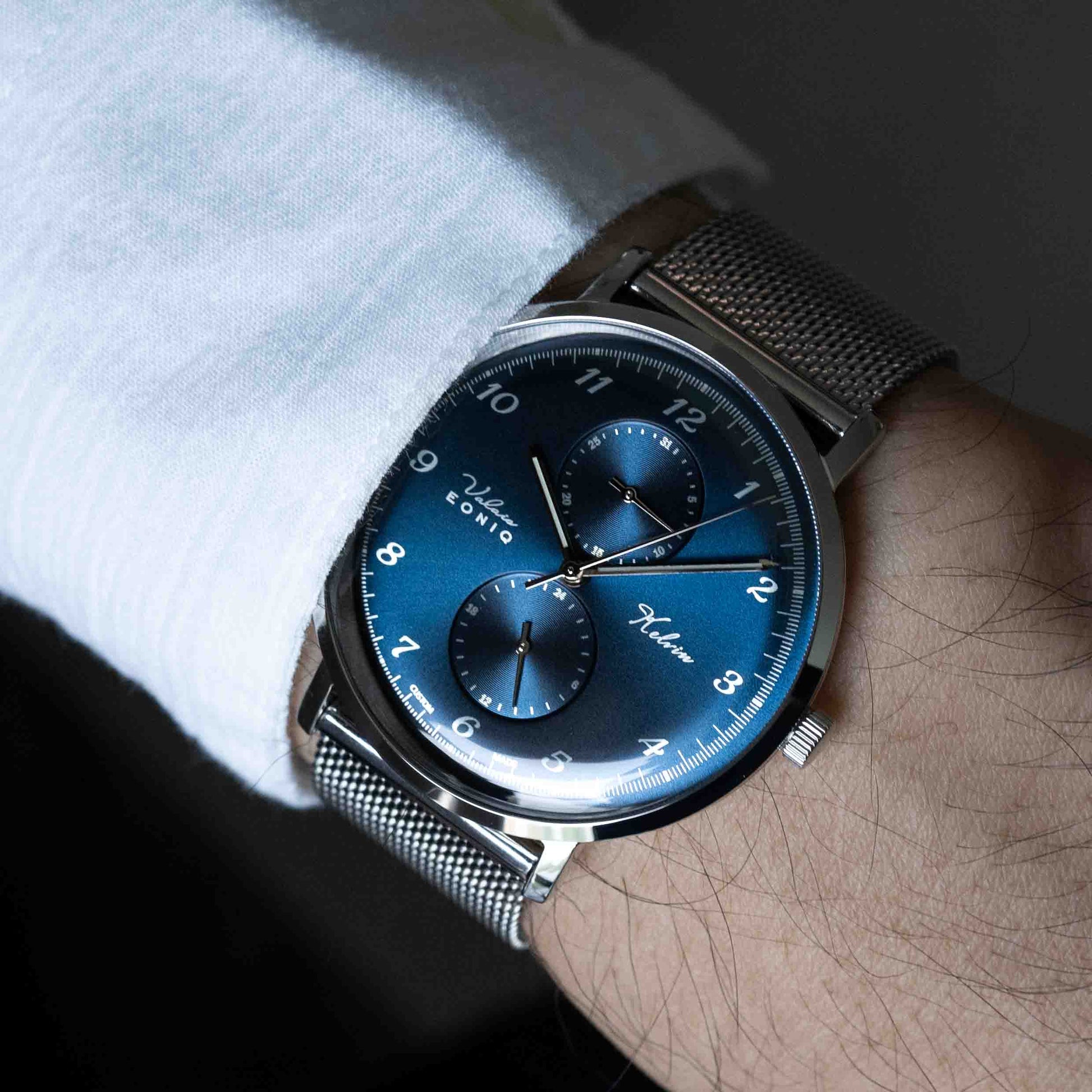 EONIQ custom watch -blue valais