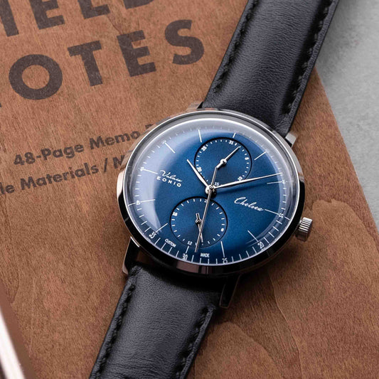 EONIQ custom watch - blue CUSTOM Mechanical-Quartz Hybrid Watch