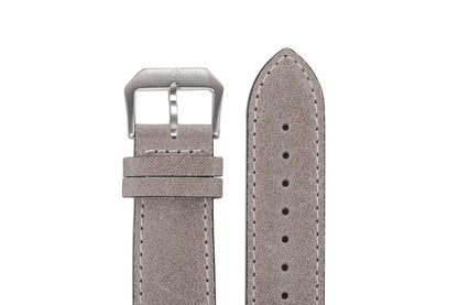 EONIQ nubuck grey strap - leather